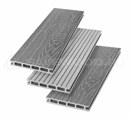 Террасная доска из ДПК SW Carpinus (T) — двухсторонняя пепельный купить в Ирбите