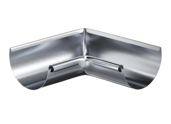 Водосток Aquasistem, Система 150/100 - Угол желоба внутренний оцинковка 90° купить в Ирбите