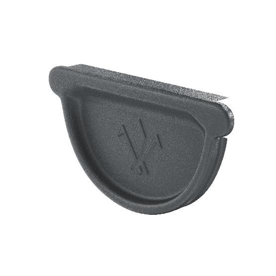 Водосток Aquasistem, Система 125/90 - Заглушка желоба универсальная с резиновым уплотнителем RR 23 Маренго matt купить в Ирбите