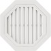 Восьмиугольная фронтонная вентиляционная решётка, Белая купить в Ирбите