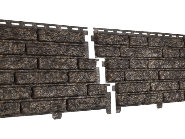 Фасадная панель Ю-пласт Стоун Хаус Кварцит Коричневый купить в Ирбите