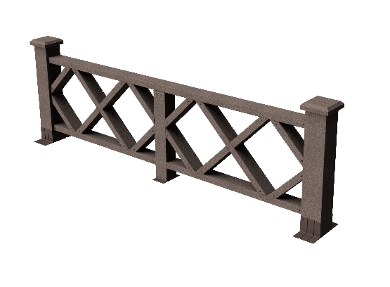 Ограждения декоративное ДПК GRINDERDECO Миллениум венге купить в Ирбите