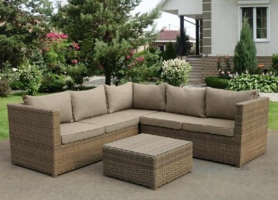 Комплект мебели AFINA плетеной из иск. ротанга YR825B Beige