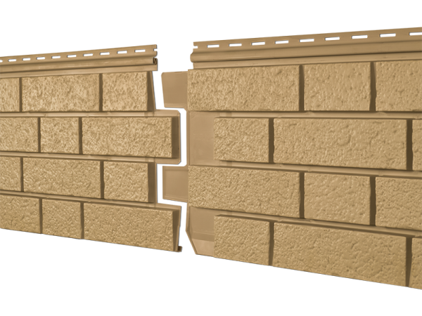 Фасадная панель Ю-пласт Стоун Хаус S-Lock Клинкер горчичный купить в Ирбите