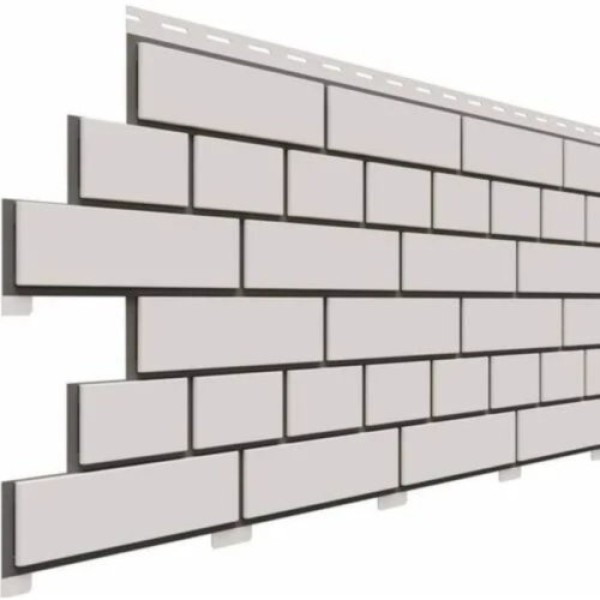 Фасадная панель Доломит Кирпич, Белый купить в Ирбите