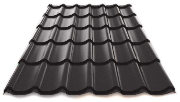 Металлочерепица Металл Профиль Norman полиэстер 0,5 сталь RAL 7024 серый купить в Ирбите