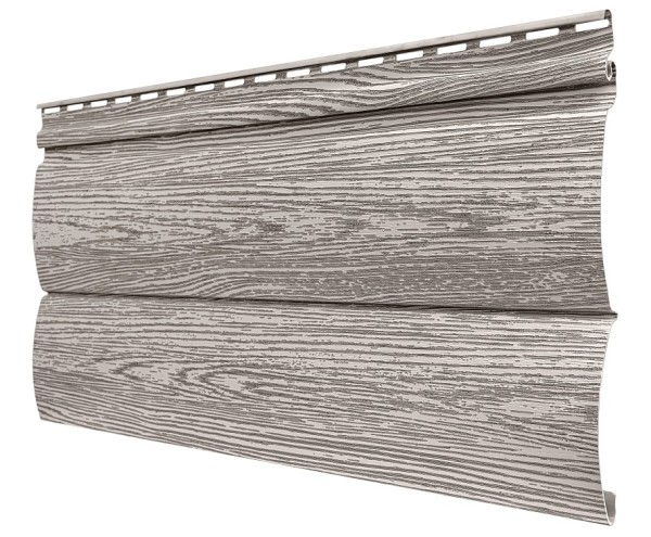 Виниловый сайдинг tecos, серия lux - оцилиндрованный брус двойной, - алтайская берёза купить в Ирбите