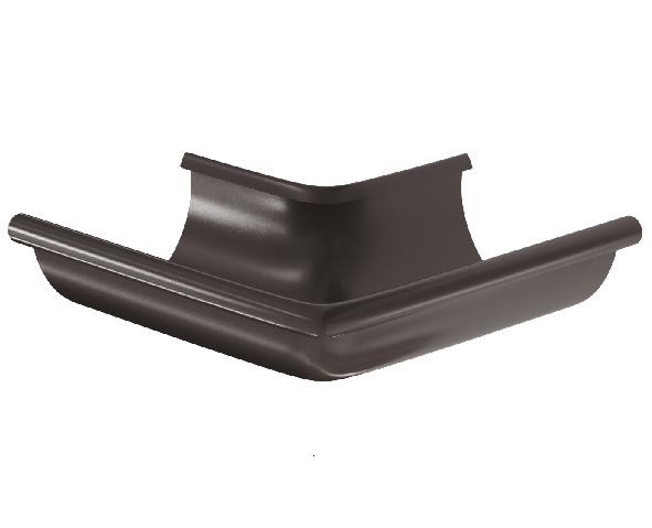 Водосток Aquasistem, система 150/100 - Угол желоба, наружный 90° RR 32 Тёмно-Коричневый купить в Ирбите