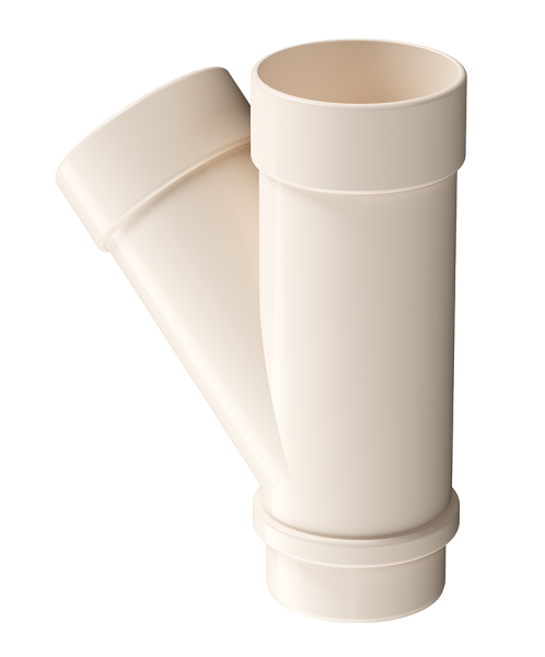 Тройник 45˚ Docke Lux ПВХ Латте купить в Ирбите