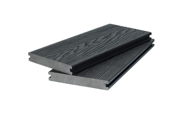 Доска террасная 3D фактура дерева POLIVAN GROUP двухсторонняя полнотелая SINGARAJA чёрный купить в Ирбите