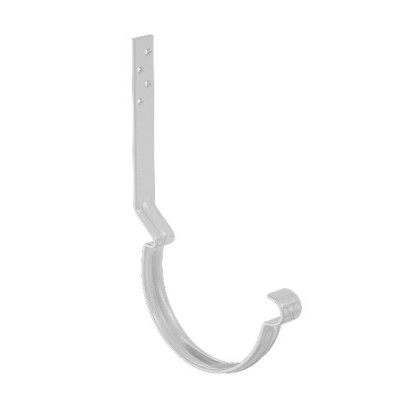 Водосток Aquasistem, система 125x90 - Крюк крепления желоба длинный RR 20 Мраморно-белый