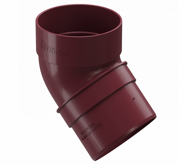 Колено 45˚ПВХ Docke STANDART красный купить в Ирбите