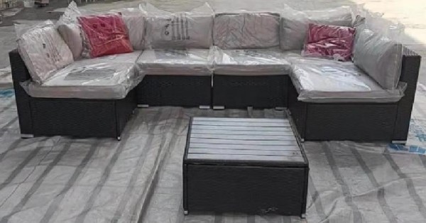 Диван-Трансформер AFINA модульный плетеный из иск. ротанга YR822D Brown/Beige купить в Ирбите