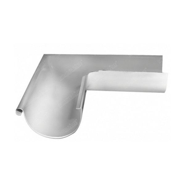 Водосток Grand Line 150x100 – Угол наружный 90° RAL 9003 купить в Ирбите