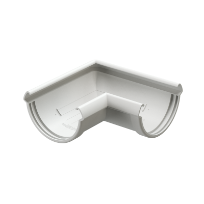 Угол желоба 90° Docke Lux ПВХ Пломбир