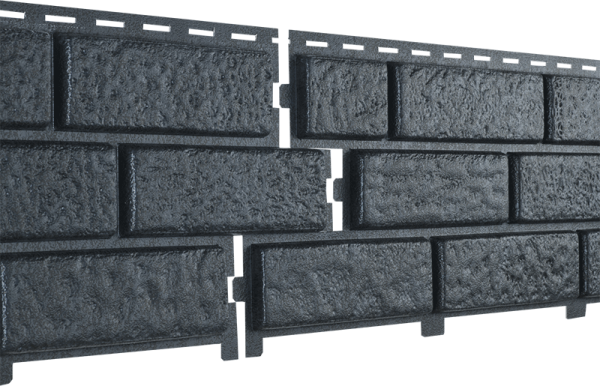 Фасадная панель Ю-Пласт Стоун Хаус Кирпич Графитовый купить в Ирбите