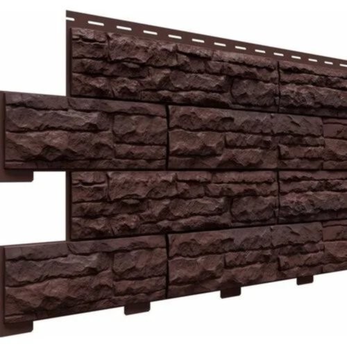 Фасадная панель Скалистый риф Премиум Каштан купить в Ирбите