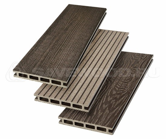 Террасная доска из ДПК SW Carpinus (R) — двухсторонняя темно-коричневый купить в Ирбите