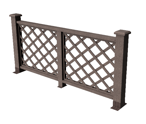 Ограждения декоративное ДПК GRINDERDECO Ламбет венге купить в Ирбите