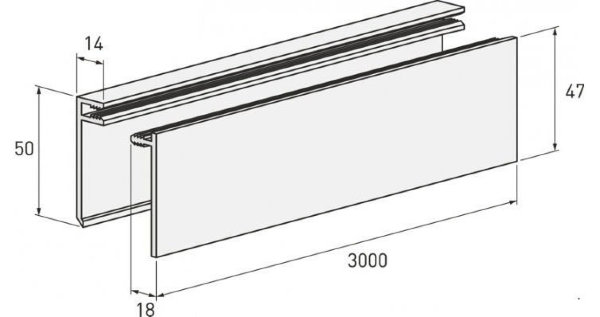Планка финишная светлая купить в Ирбите