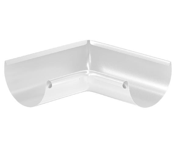 Водосток Aquasistem, система 125x90 - Угол желоба, внутренний 90° RR 20 Мраморно-белый купить в Ирбите