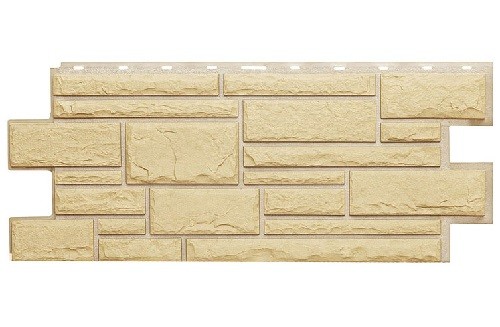 Фасадная панель Техоснастка, Камень Дикий, Желтый купить в Ирбите