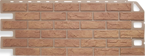 Фасадная панель Цокольный сайдинг Альта-профиль - коллекция "кирпич", кирпич бежевый купить в Ирбите