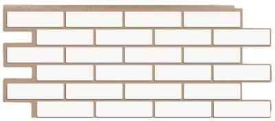 Фасадная панель T-Сайдинг - Кирпич Модерн Белый