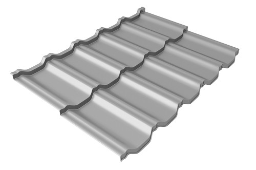 Металлочерепица модульная Квинта Uno Grand Line c 3D резом 0,5 Satin RAL 7004 сигнальный серый купить в Ирбите