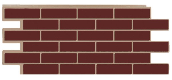 Фасадная панель T-Сайдинг - Кирпич Модерн Коричневый купить в Ирбите