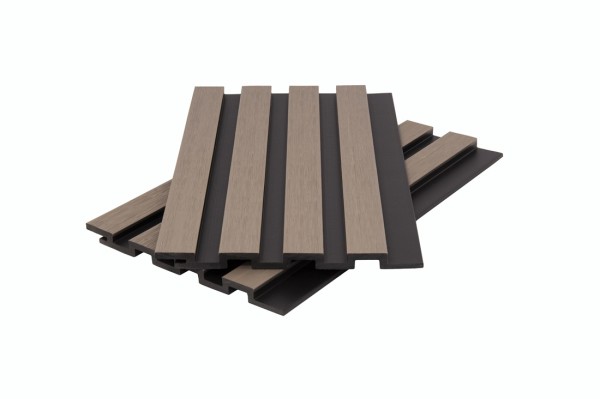 Стеновая панель брусковая двухцветная co-extrusion, snow mix купить в Ирбите