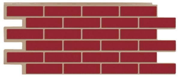Фасадная панель T-Сайдинг - Кирпич Модерн Красный купить в Ирбите