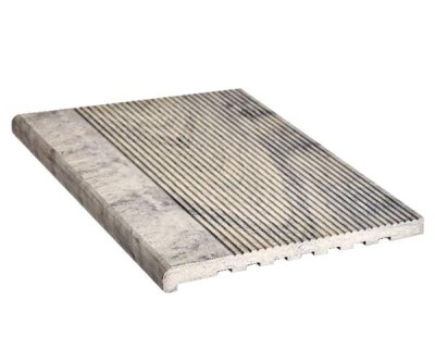 Ступень ДПК Dortmax бело-серая