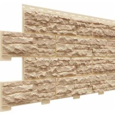 Фасадная панель Доломит Скалистый риф Люкс Карамель