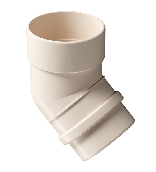 Колено 45˚ Docke Lux ПВХ Латте купить в Ирбите