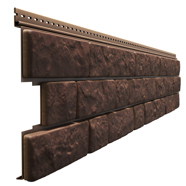 Фасадная панель Docke BERGART под камень Кедровый орех купить в Ирбите