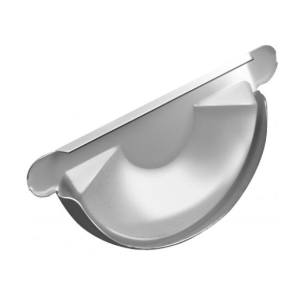 Водосток Grand Line 125x90 – Заглушка желоба RAL 9003 купить в Ирбите