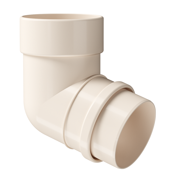 Колено 72˚ Docke Lux ПВХ Латте купить в Ирбите
