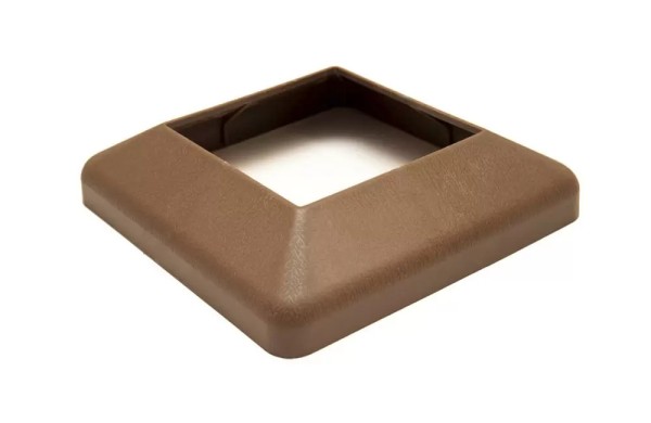 Крышка нижняя ПВХ для столба Deckart 100х100 Шоколад купить в Ирбите