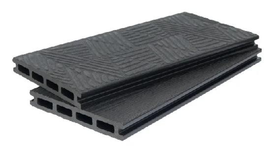 Террасная доска ДПК POLIVAN GROUP 3D+3D NEW пустотелая двухсторонняя DENPASAR Чёрный купить в Ирбите