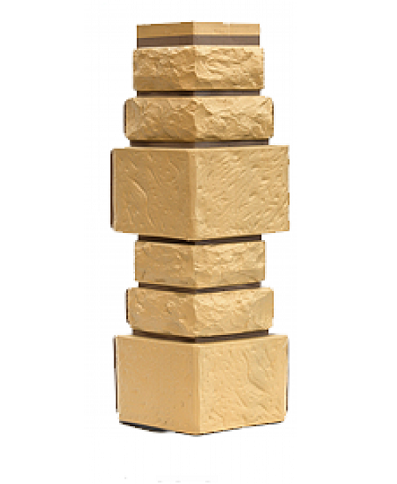 Угол T-Сайдинг-Дикий Камень Желтый купить в Ирбите