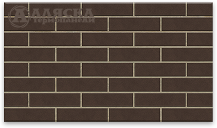 Фасадные Термопанели Аляска Amsterdam brown купить в Ирбите