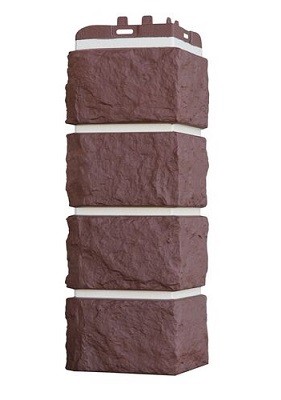 Угол наружный Grand Line Колотый Камень Каштан, Шов белый купить в Ирбите