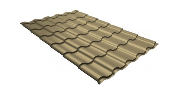 Металлочерепица кредо 0,45 PE RAL 1014 слоновая кость купить в Ирбите
