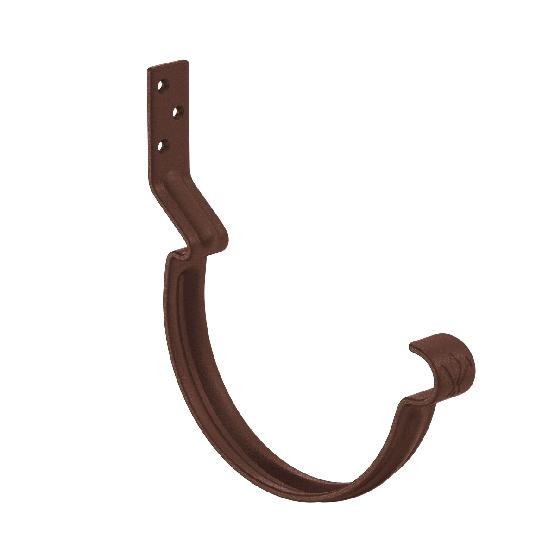 Водосток Aquasistem, Система 125x90 -  Крюк крепления желоба короткий RAL 8017 Коричневый matt купить в Ирбите