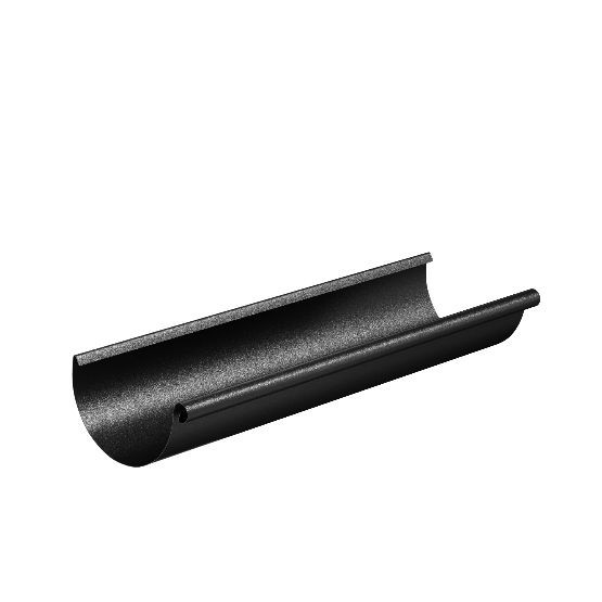 Водосток Aquasistem, система 125x90 - Водосточный желоб 3.00м RAL 9005 Чёрный купить в Ирбите