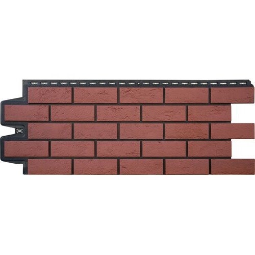 Фасадная панель Grand Line Состаренный кирпич Элит корица (махагон), ШОВ черный купить в Ирбите