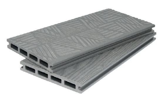 Террасная доска ДПК POLIVAN GROUP 3D+3D NEW пустотелая двухсторонняя DENPASAR Серый купить в Ирбите