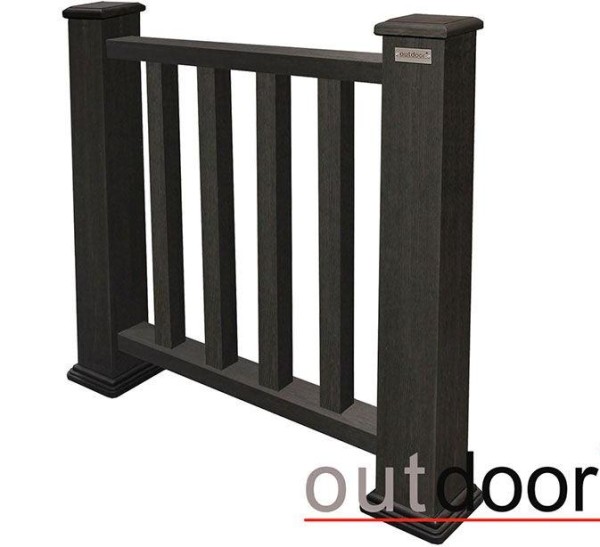 Ограждение из ДПК Outdoor Классик 3D STORM чёрный купить в Ирбите