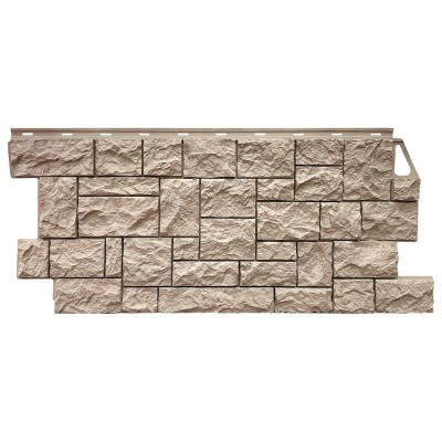 Фасадная панель FineBer, Камень Дикий, Песочный